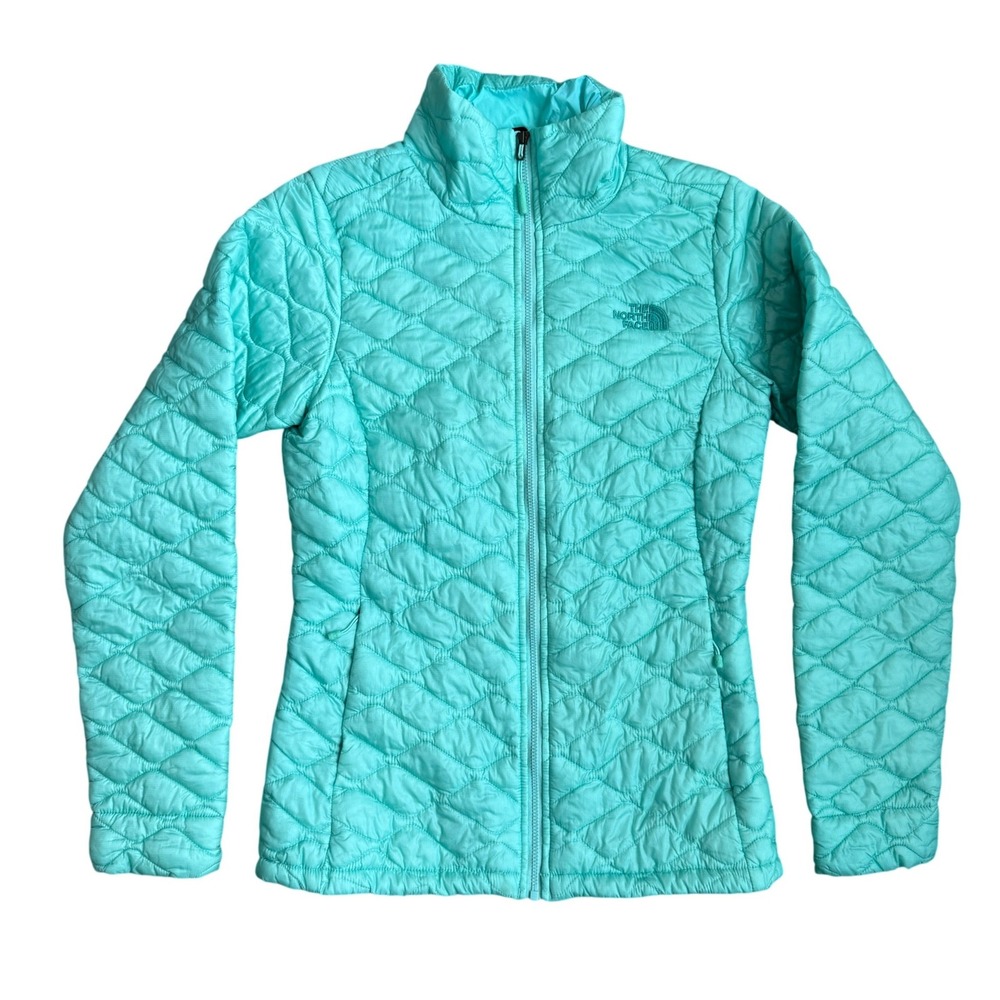 The North Face‎ Womens Thermoball Quilted Puffer Jacket Mint Green XS